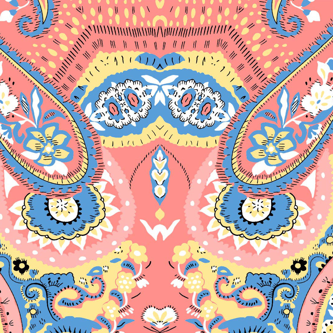 Vicki Print Long Sleeve Mock Neck Top ¨C 10874