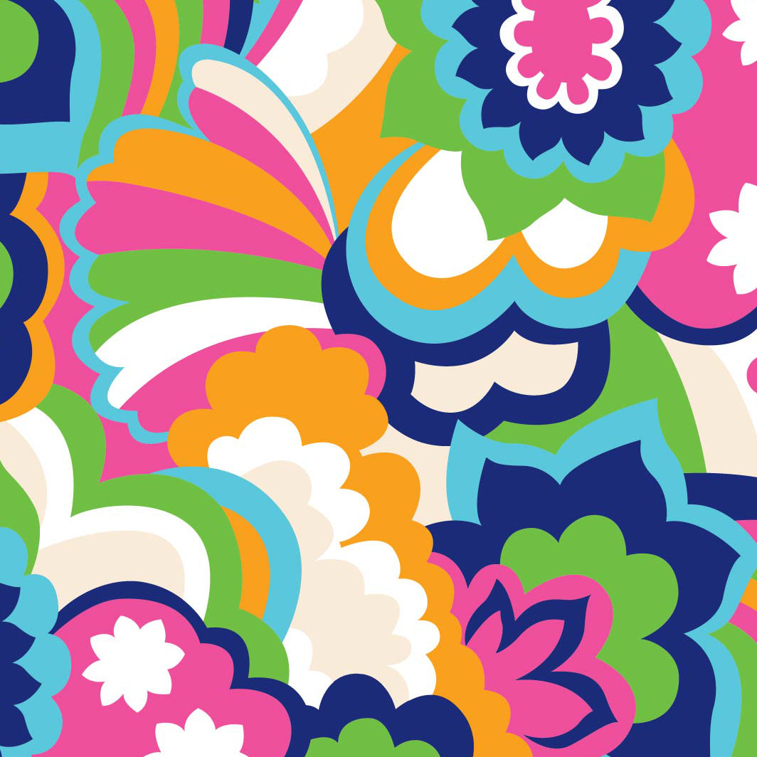 Yolanda Print Long Sleeve Mock Neck Top ¨C 10873